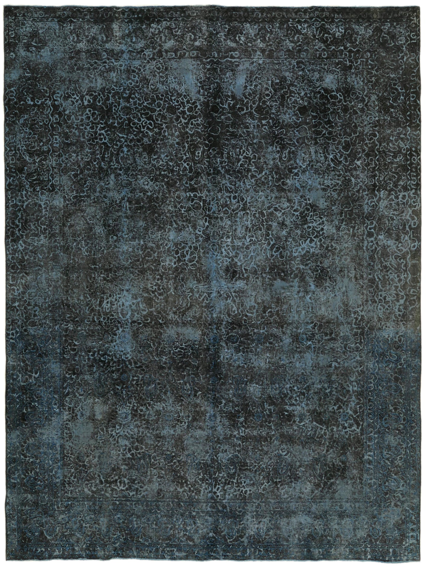 9x12 Blue Overdyed Large Area Rug - 43949