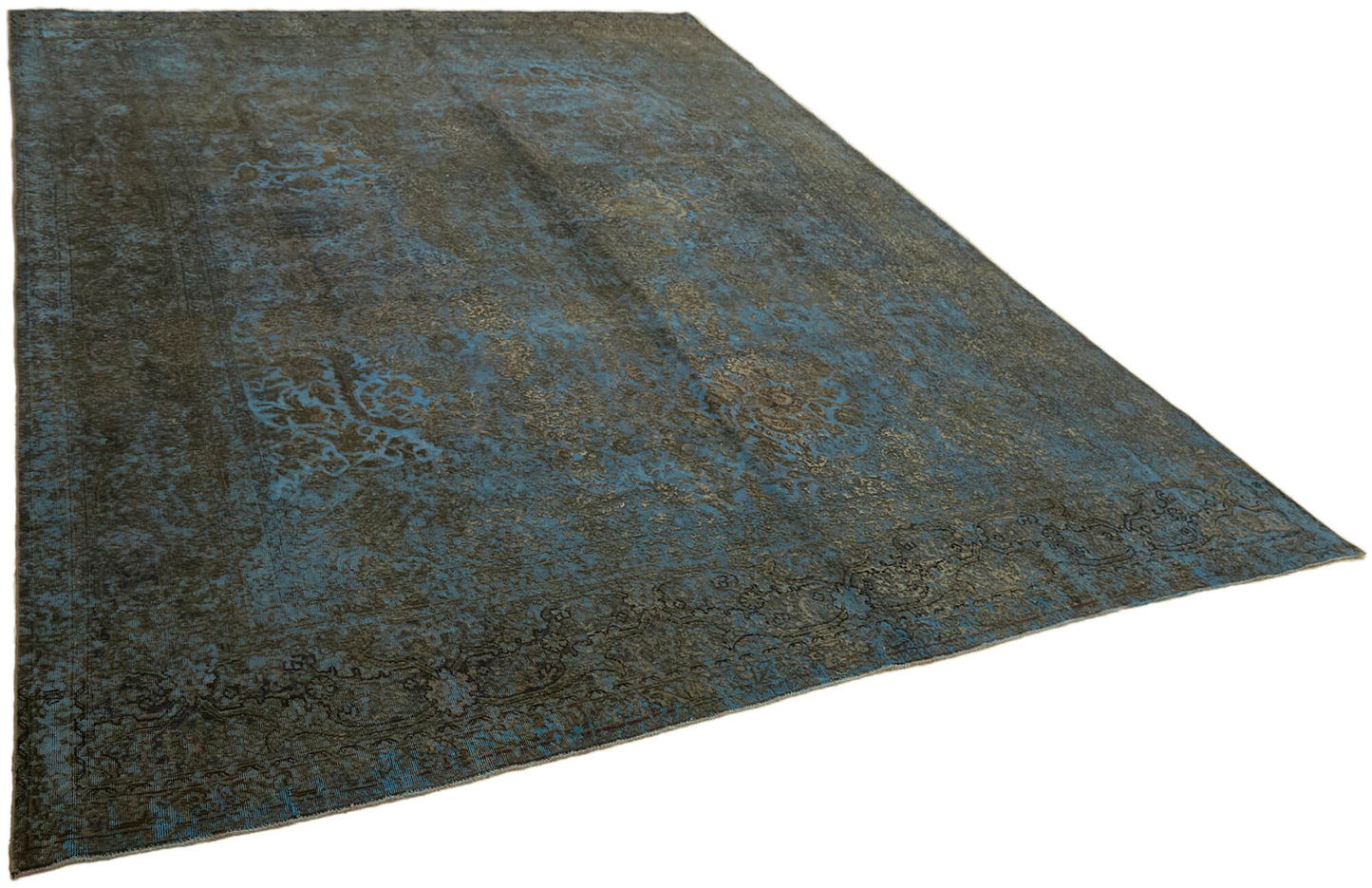 10x13 Blue Overdyed Large Area Rug - 43958