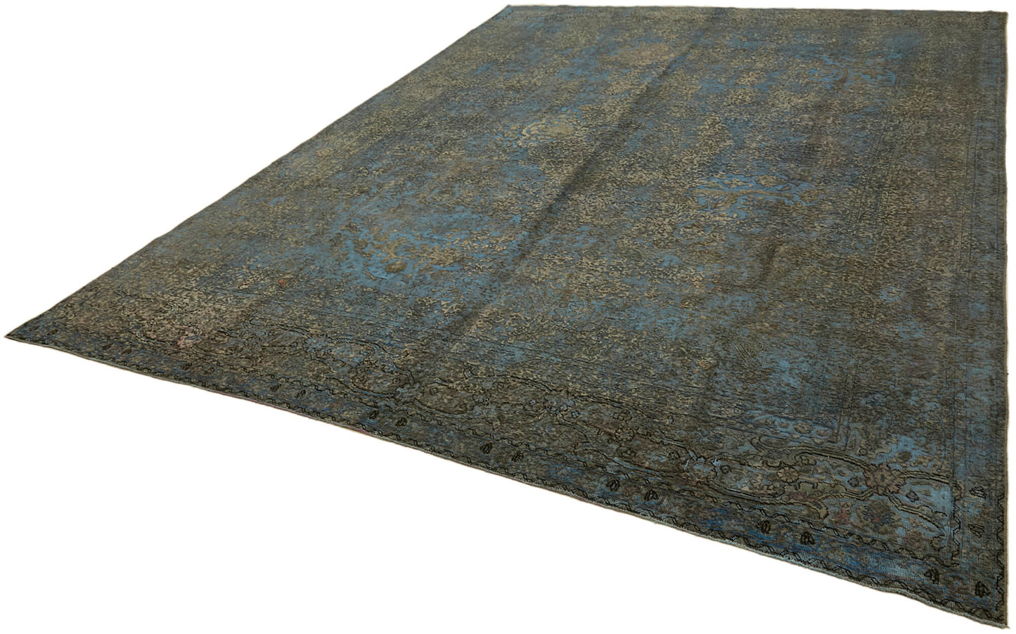 10x13 Blue Overdyed Large Area Rug - 43958