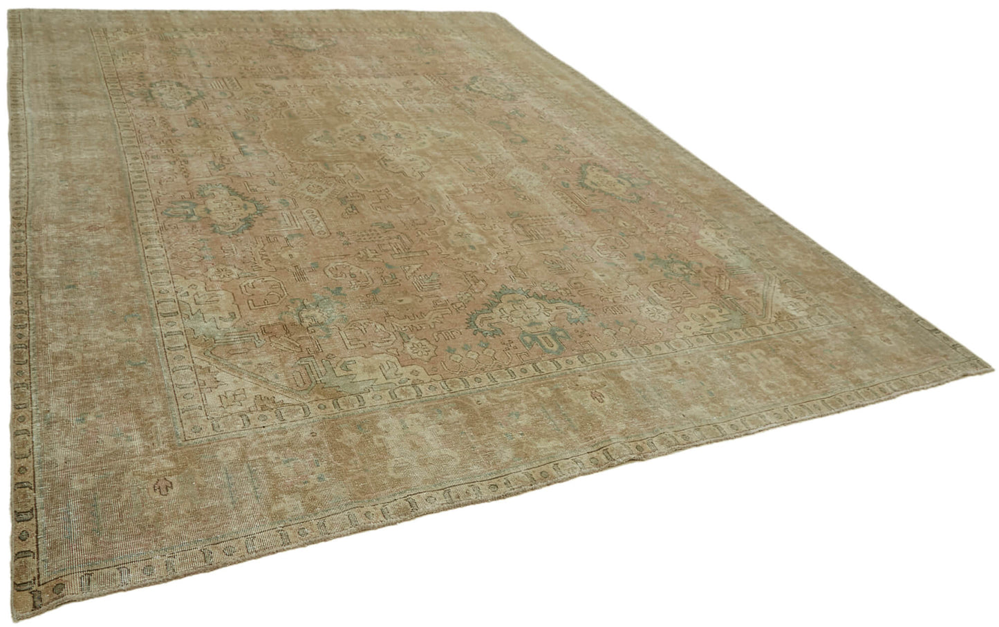 10x13 Beige Vintage Large Area Rug - 43959