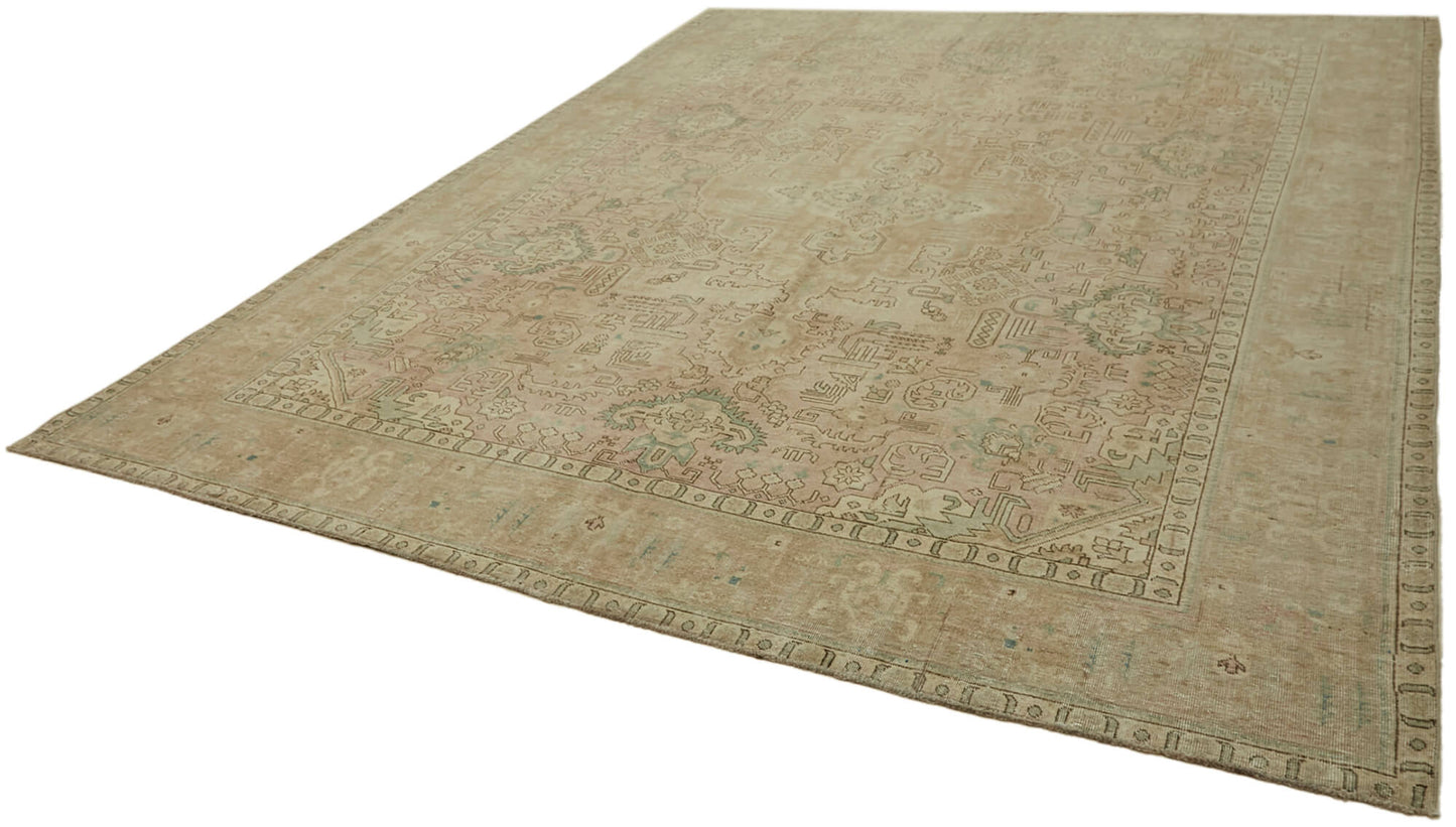 10x13 Beige Vintage Large Area Rug - 43959