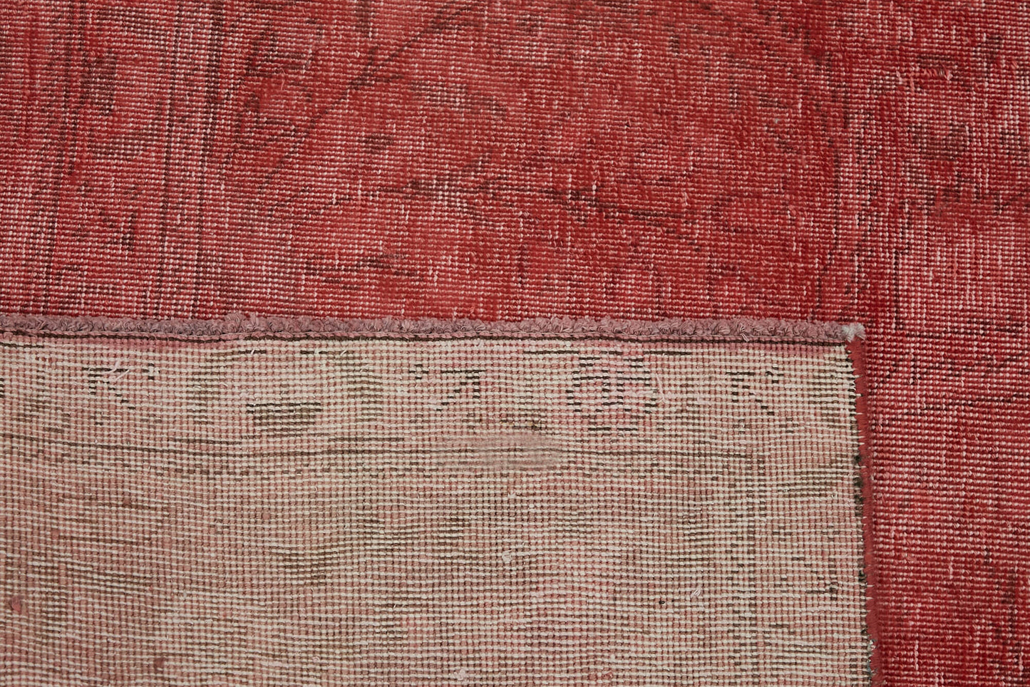 9x12 Red Overdyed Large Area Rug - 43967