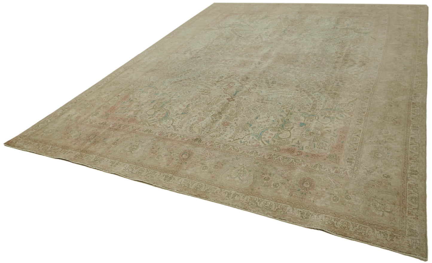 10x13 Beige Vintage Large Area Rug - 43973