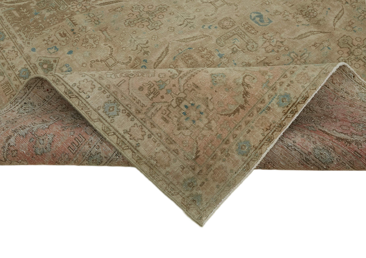 10x13 Beige Vintage Large Area Rug - 43979