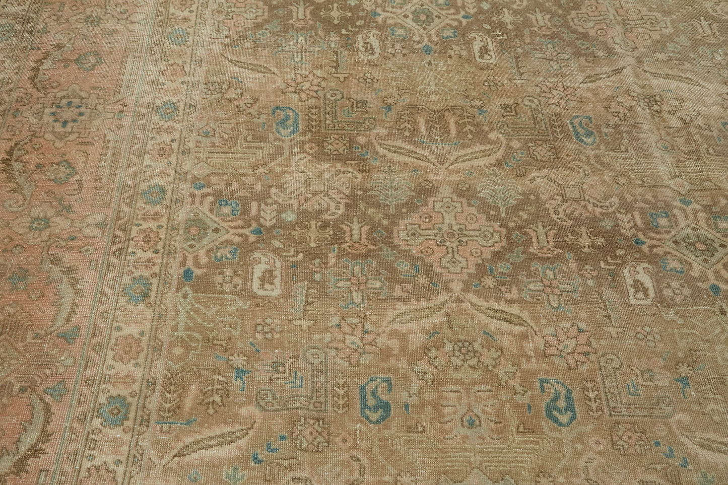 10x13 Beige Vintage Large Area Rug - 43979