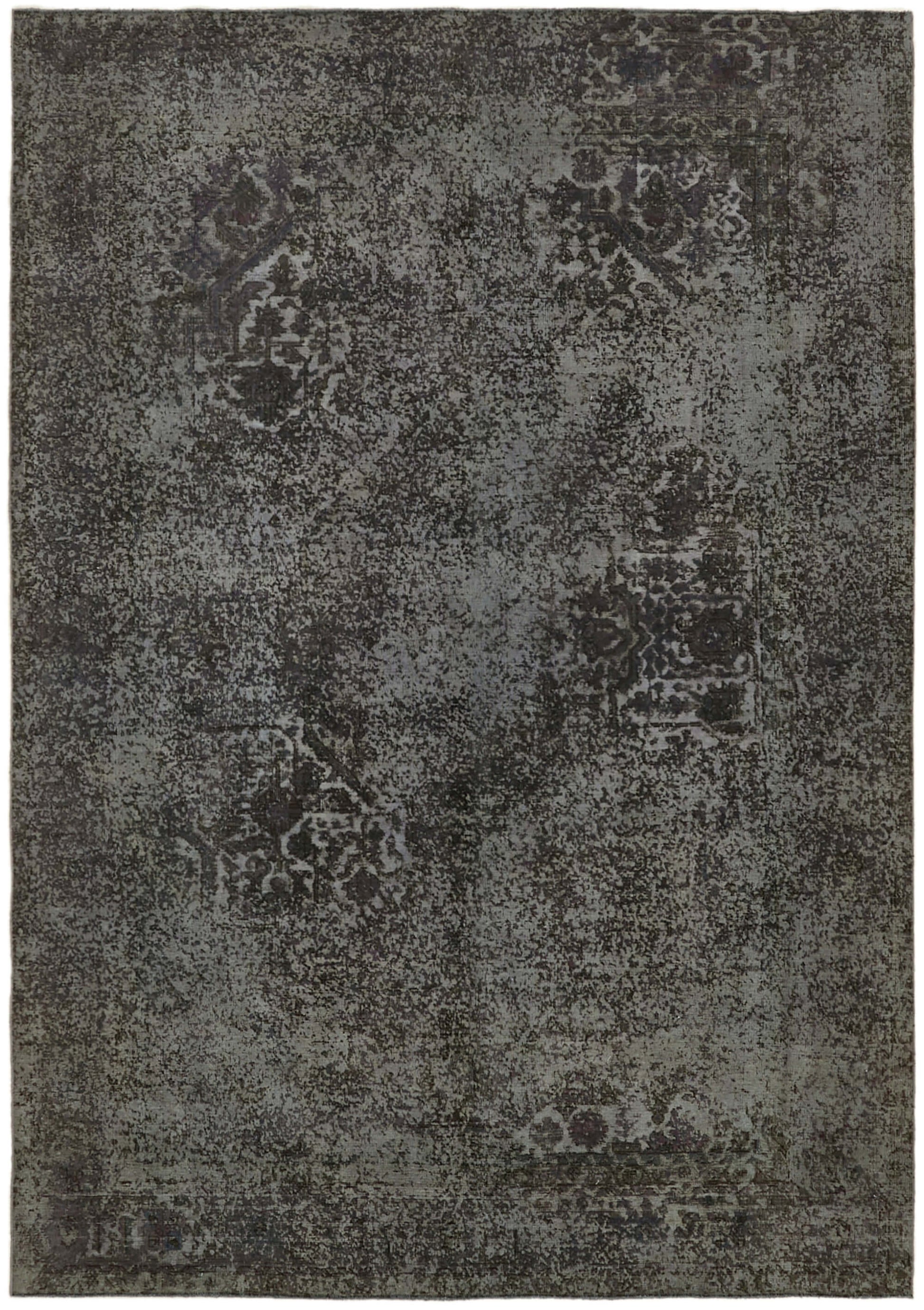 8x11 Grey Overdyed Large Area Rug - 43981