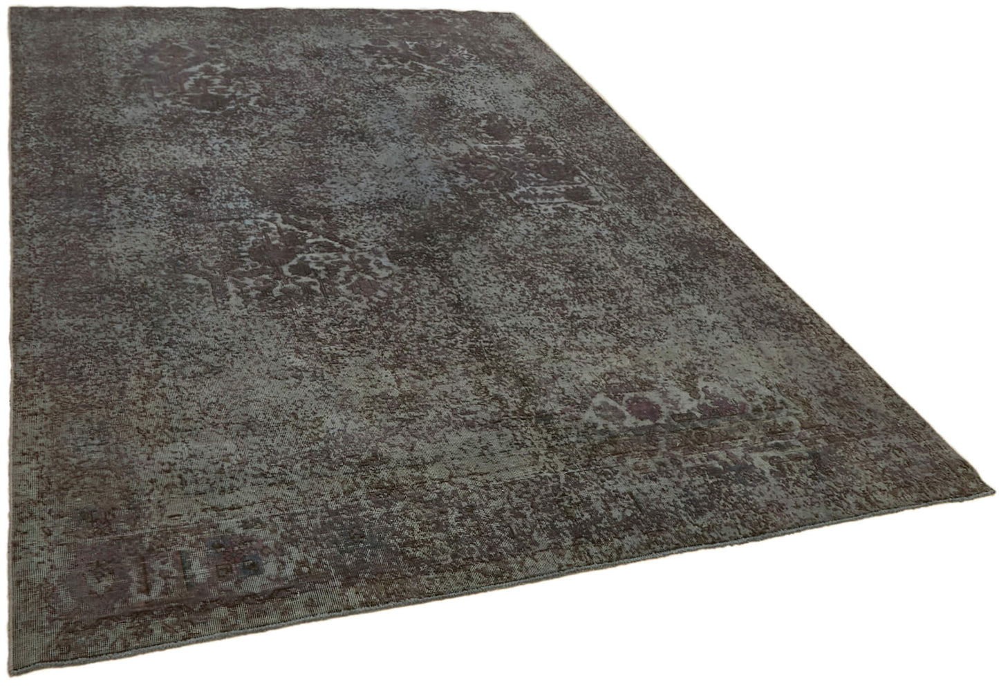 8x11 Grey Overdyed Large Area Rug - 43981