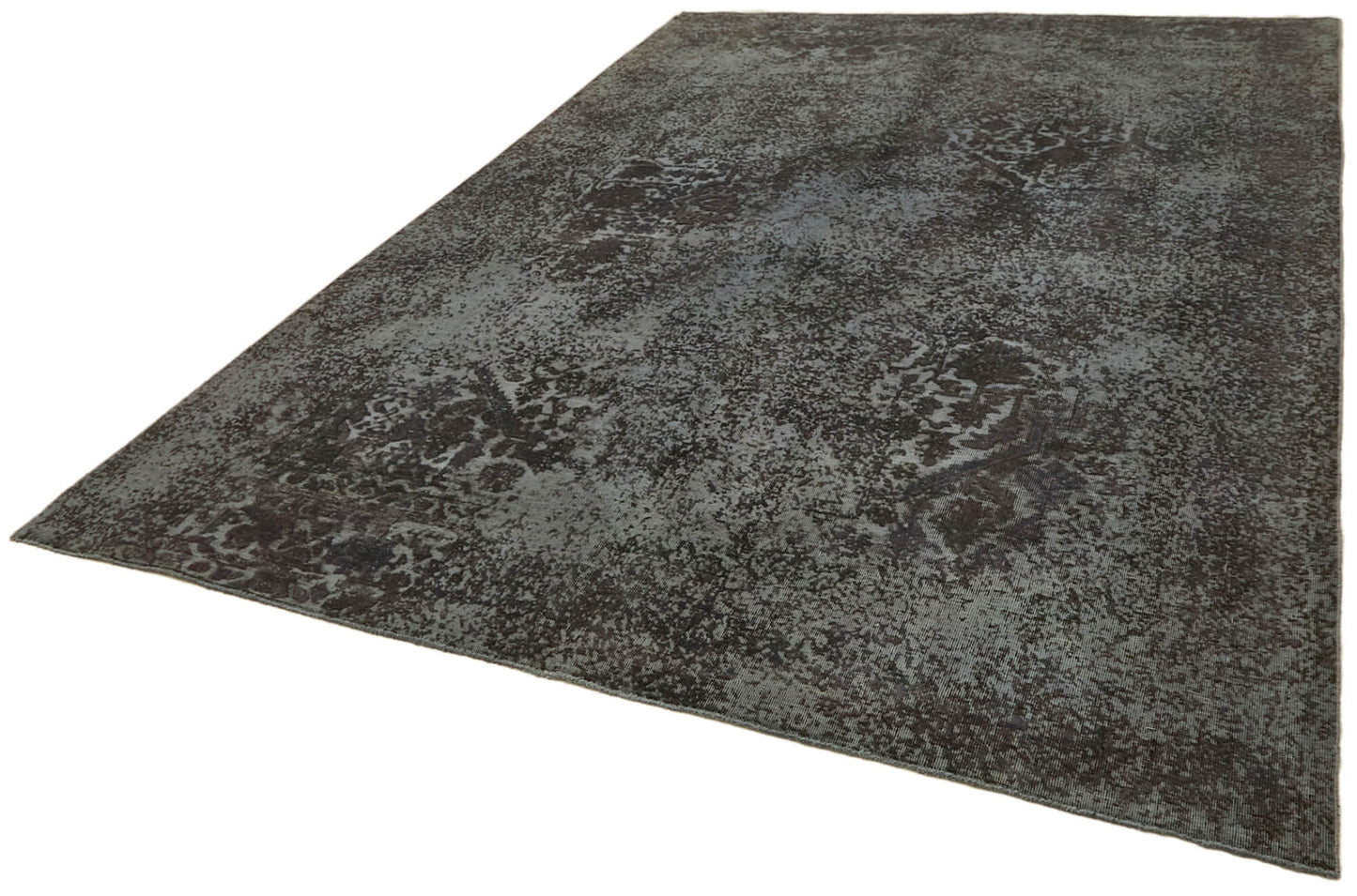 8x11 Grey Overdyed Large Area Rug - 43981