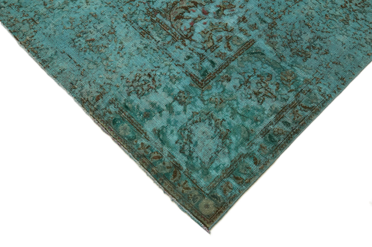 8x12 Turquoise Overdyed Large Area Rug - 43982