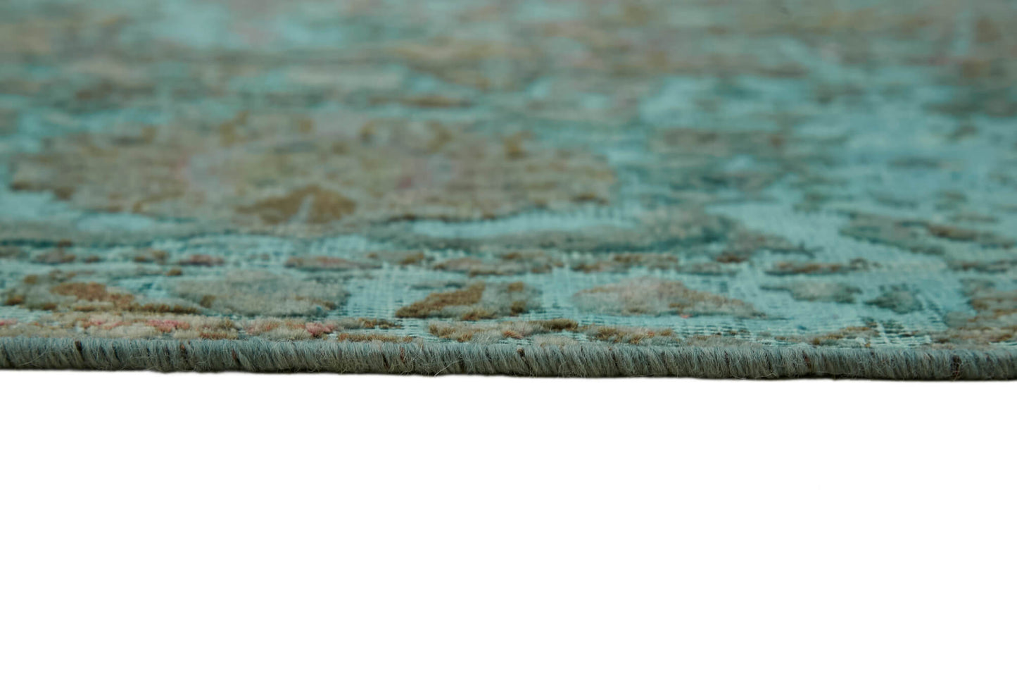 8x12 Turquoise Overdyed Large Area Rug - 43982