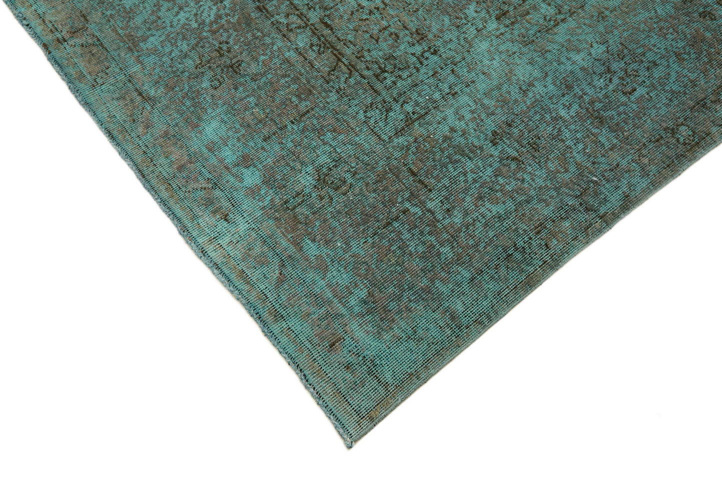 10x13 Turquoise Overdyed Large Area Rug - 43983