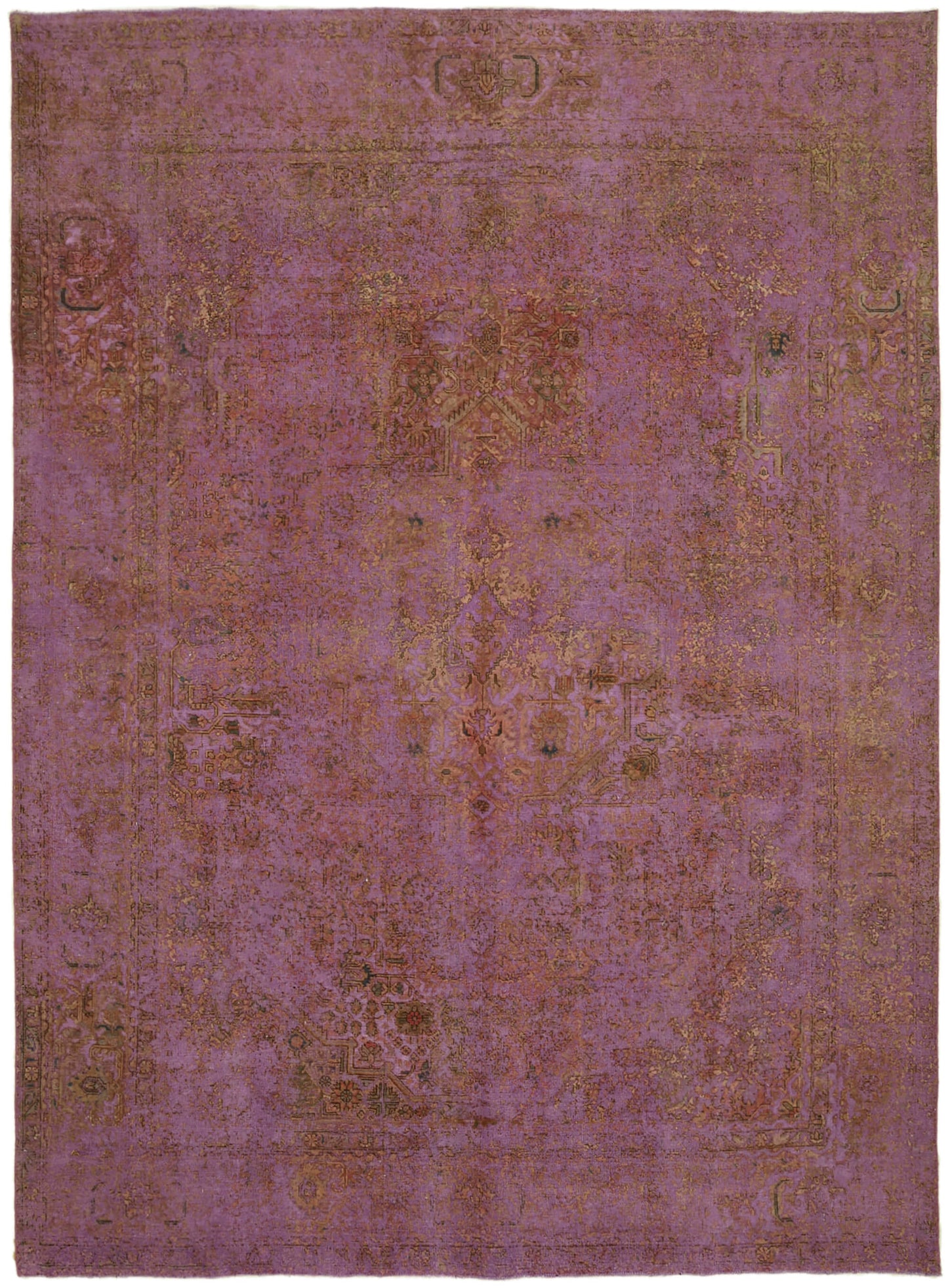 9x13 Purple Overdyed Large Area Rug - 43989