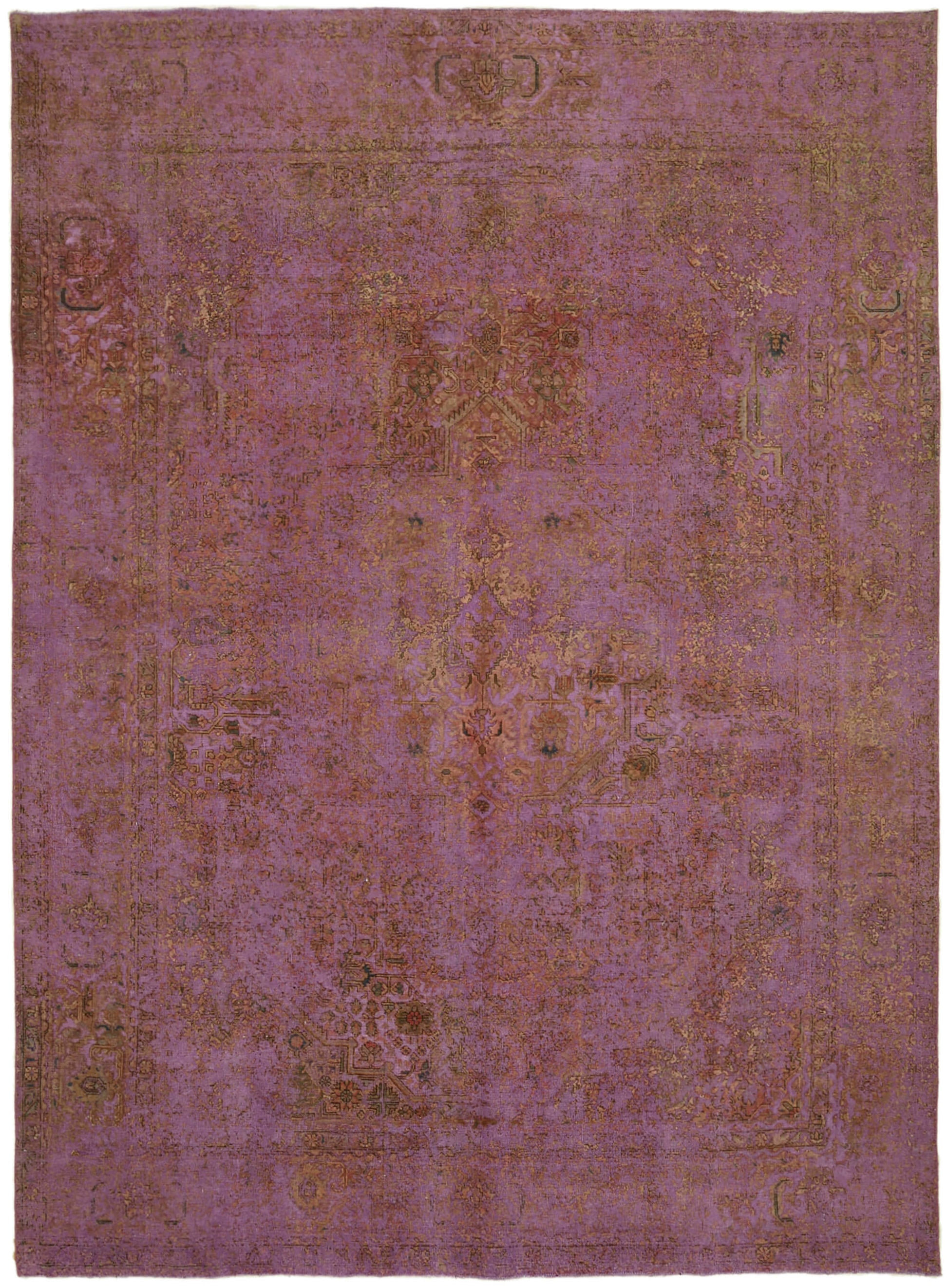 9x13 Purple Overdyed Large Area Rug - 43989