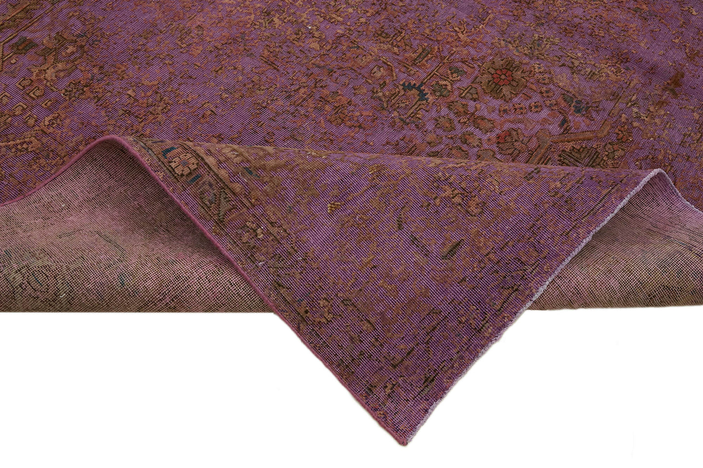 9x13 Purple Overdyed Large Area Rug - 43989