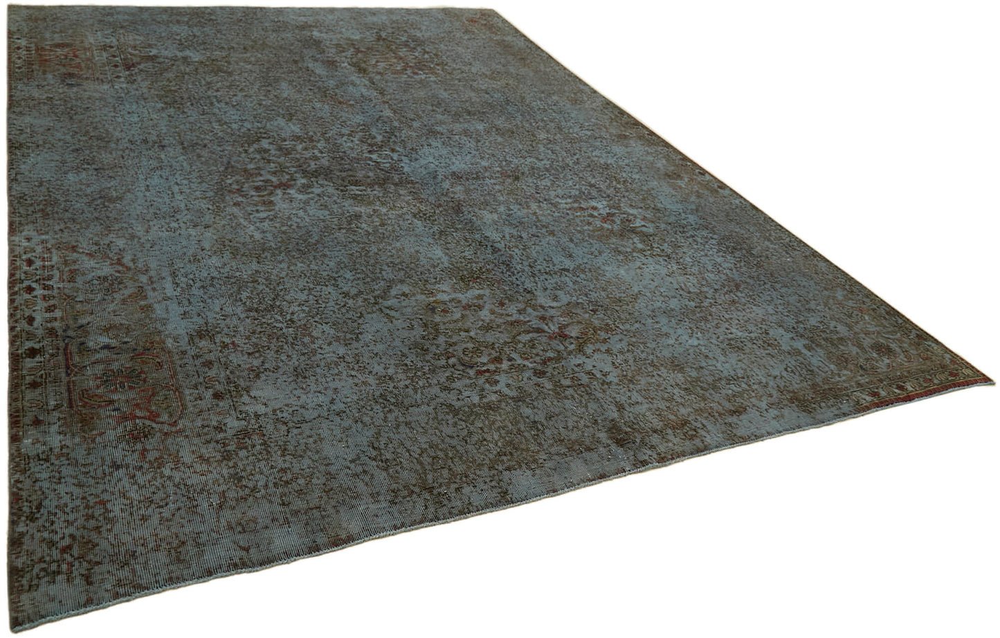 10x12 Grey Overdyed Large Area Rug - 43999