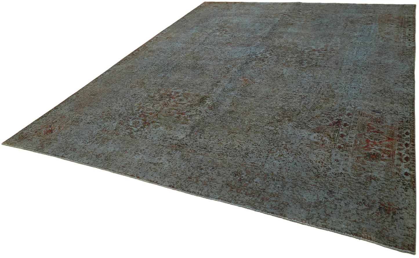 10x12 Grey Overdyed Large Area Rug - 43999