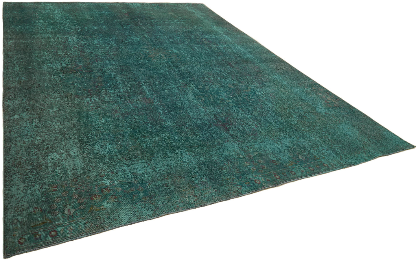 10x13 Turquoise Overdyed Large Area Rug - 44000