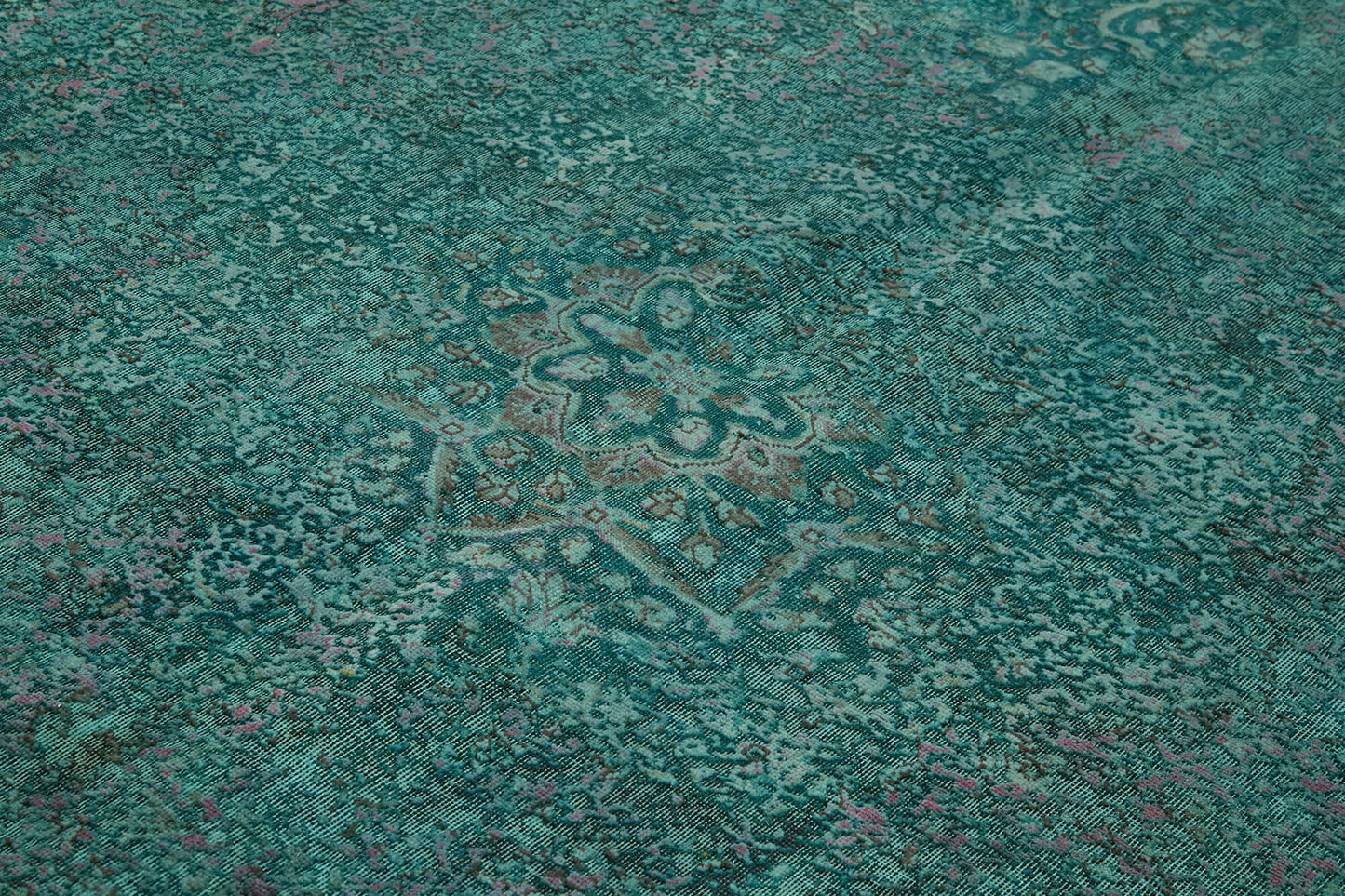 10x13 Turquoise Overdyed Large Area Rug - 44000