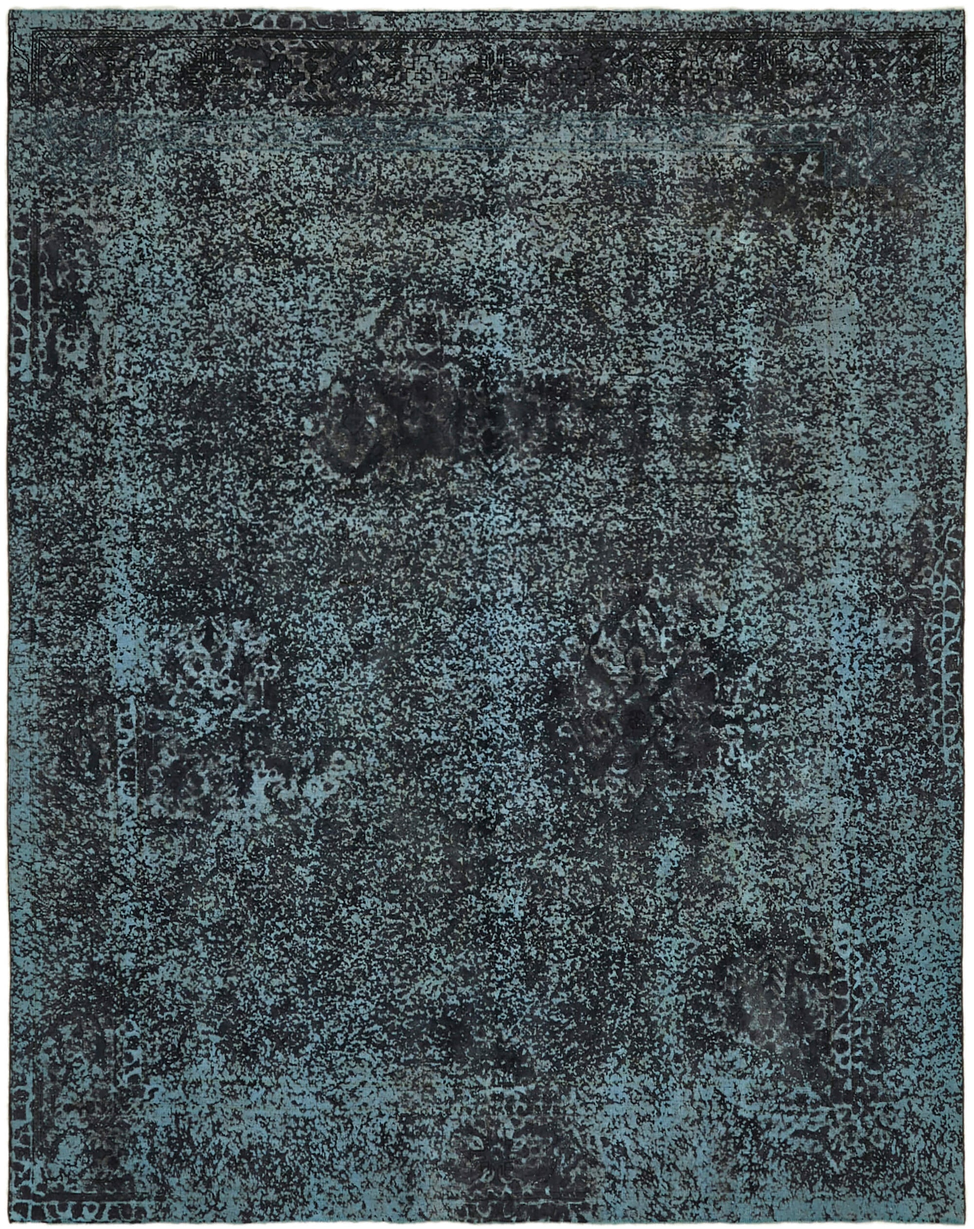 10x12 Black Overdyed Large Area Rug - 44004