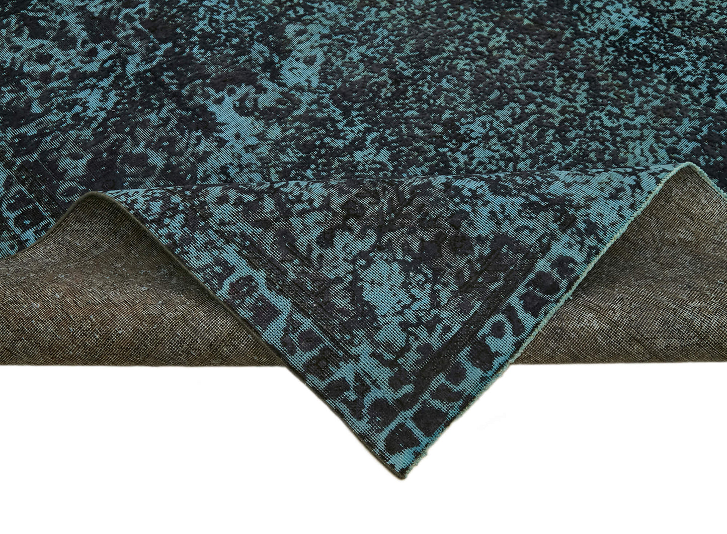 10x12 Black Overdyed Large Area Rug - 44004