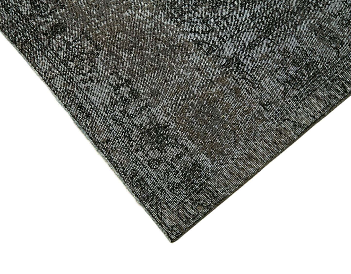 8x11 Grey Overdyed Large Area Rug - 44008