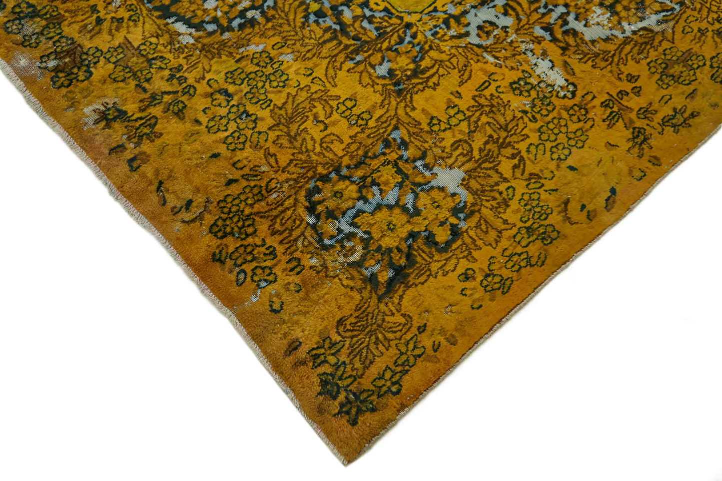 10x13 Yellow Overdyed Large Area Rug - 44011