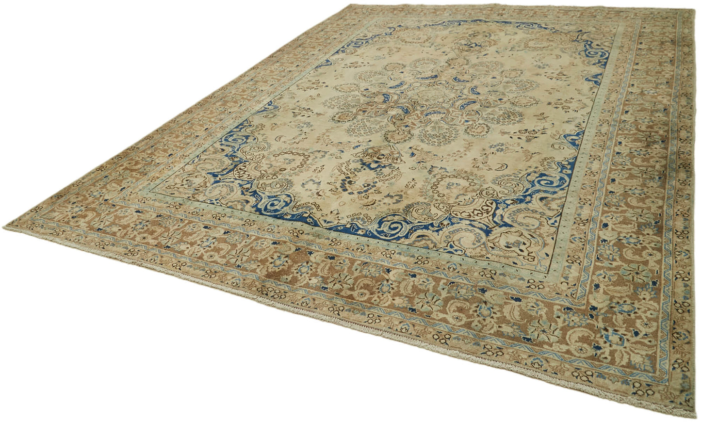 9x12 Beige Vintage Large Area Rug - 44014