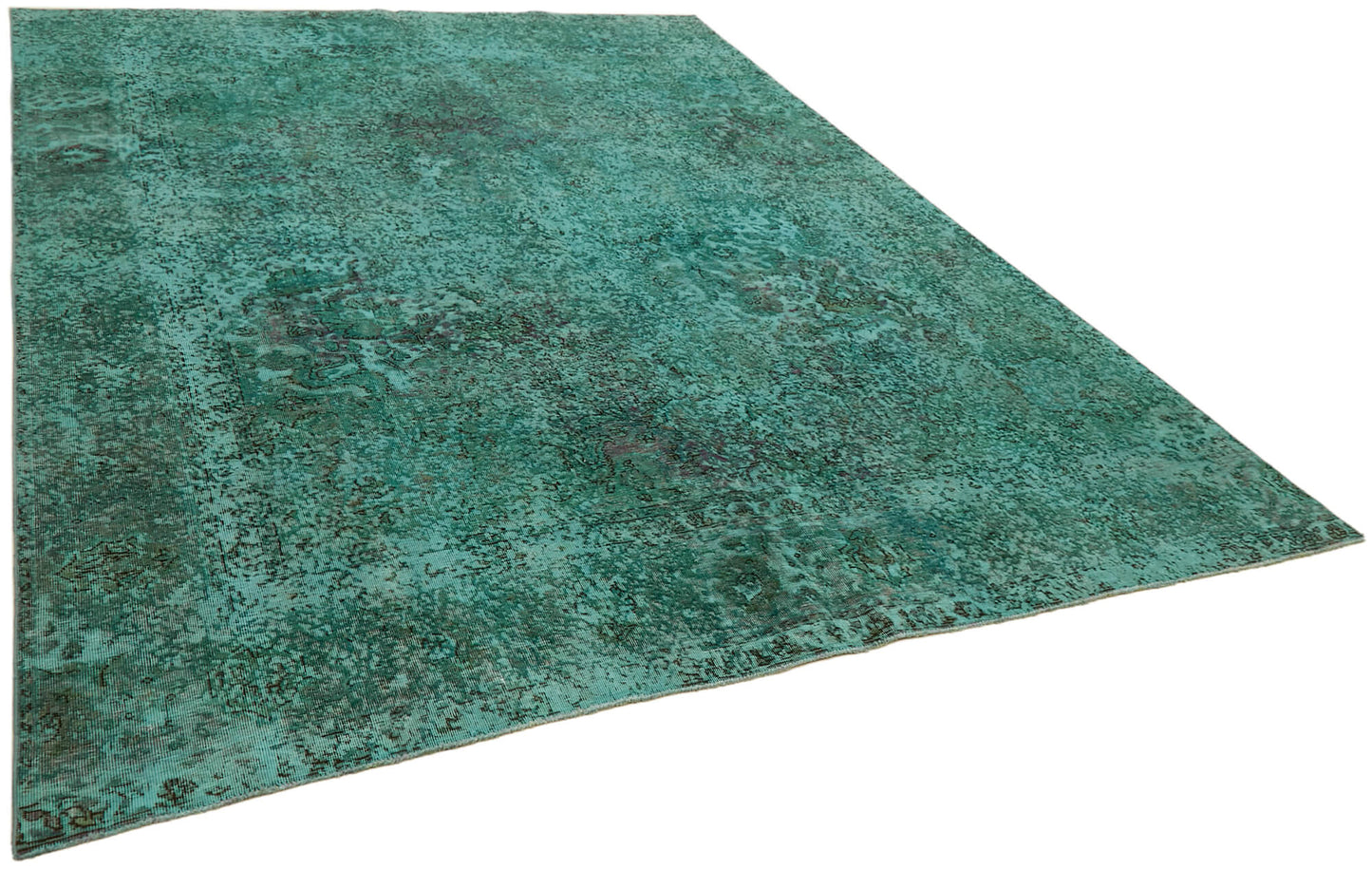 8x10 Turquoise Overdyed Large Area Rug - 44020