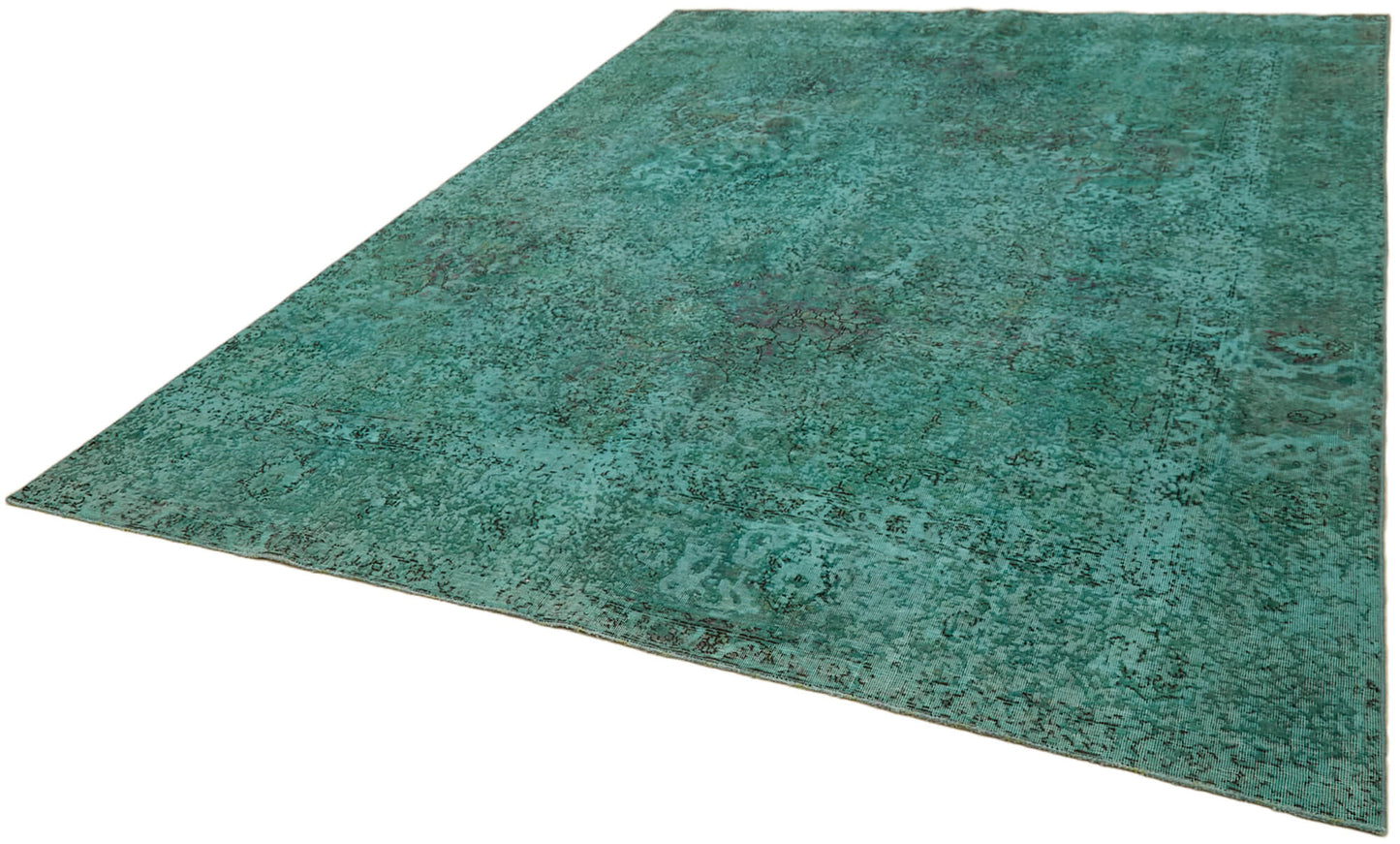 8x10 Turquoise Overdyed Large Area Rug - 44020