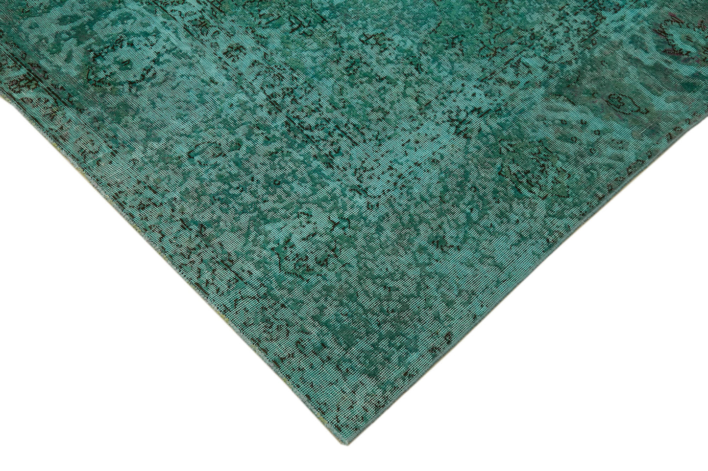 8x10 Turquoise Overdyed Large Area Rug - 44020