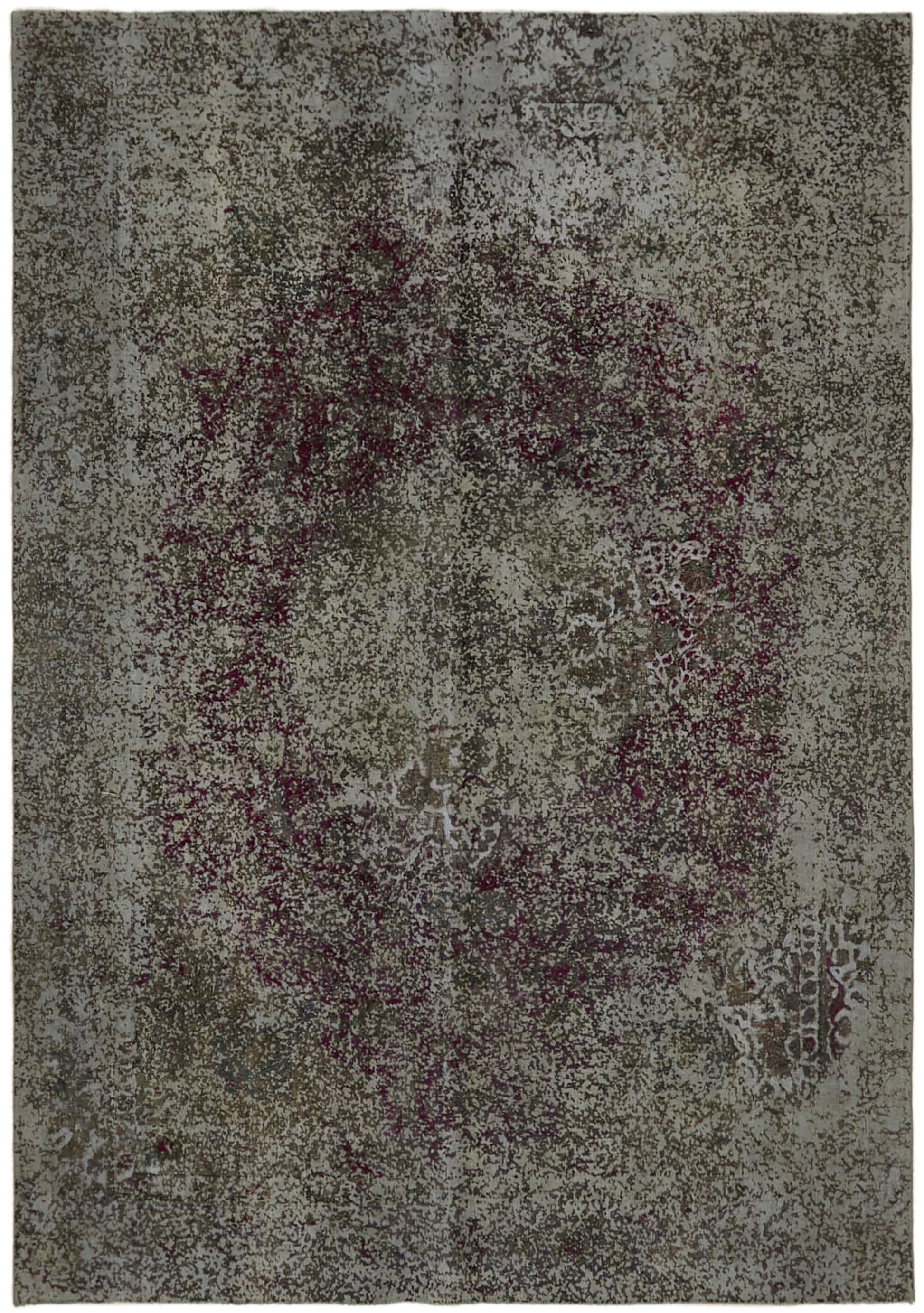 8x11 Grey Overdyed Large Area Rug - 44026