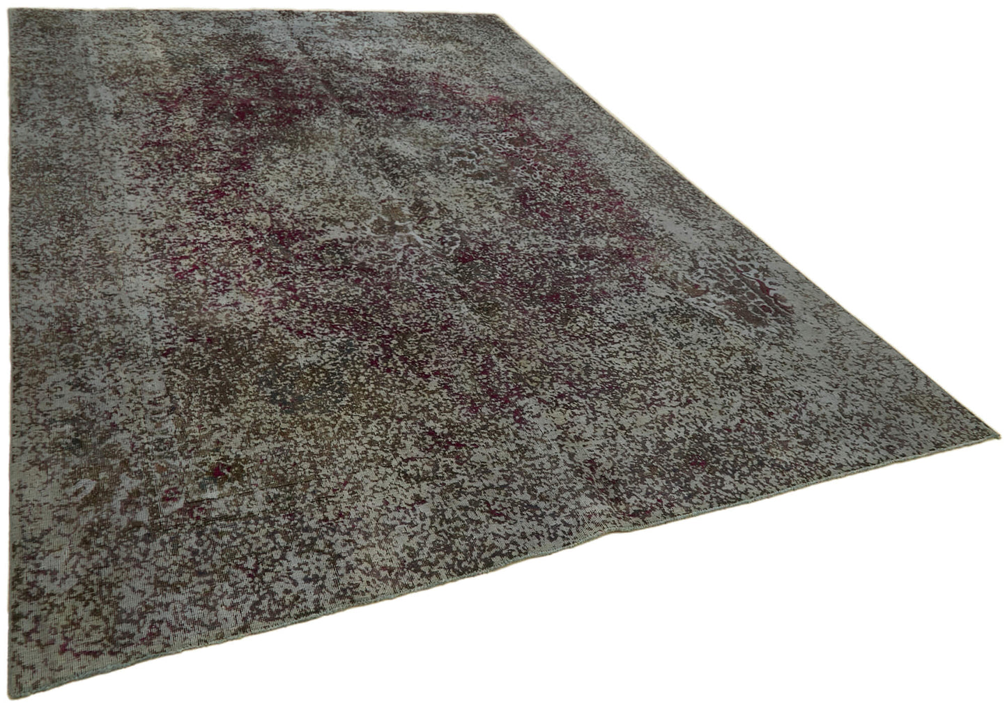 8x11 Grey Overdyed Large Area Rug - 44026