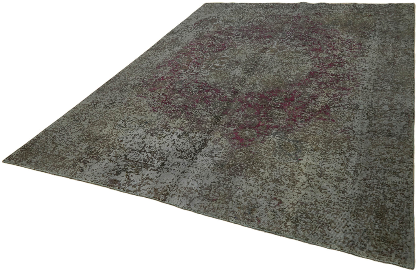 8x11 Grey Overdyed Large Area Rug - 44026