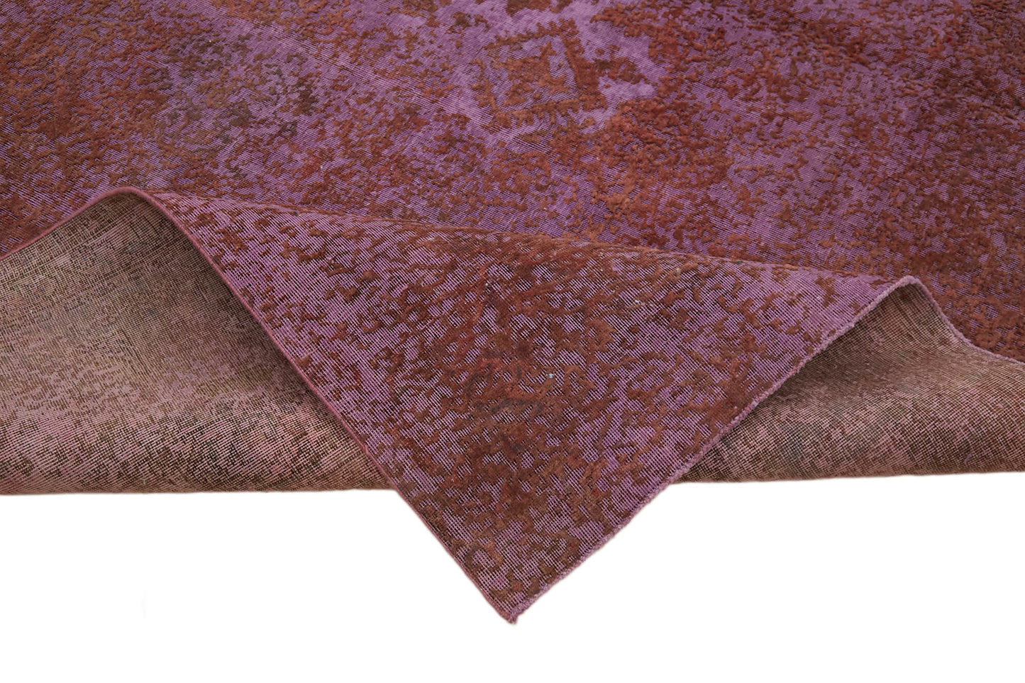 10x13 Purple Overdyed Large Area Rug - 44027