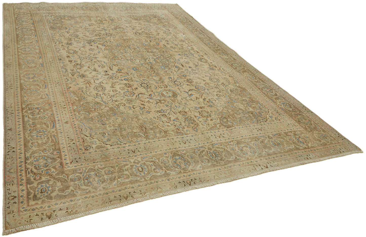 9x12 Beige Vintage Large Area Rug - 44035