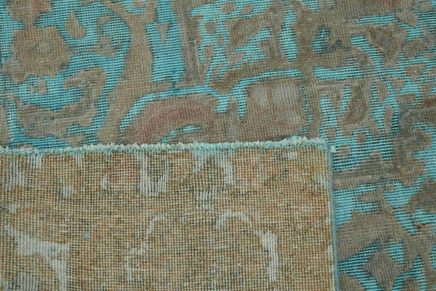 10x12 Turquoise Overdyed Large Area Rug - 44041