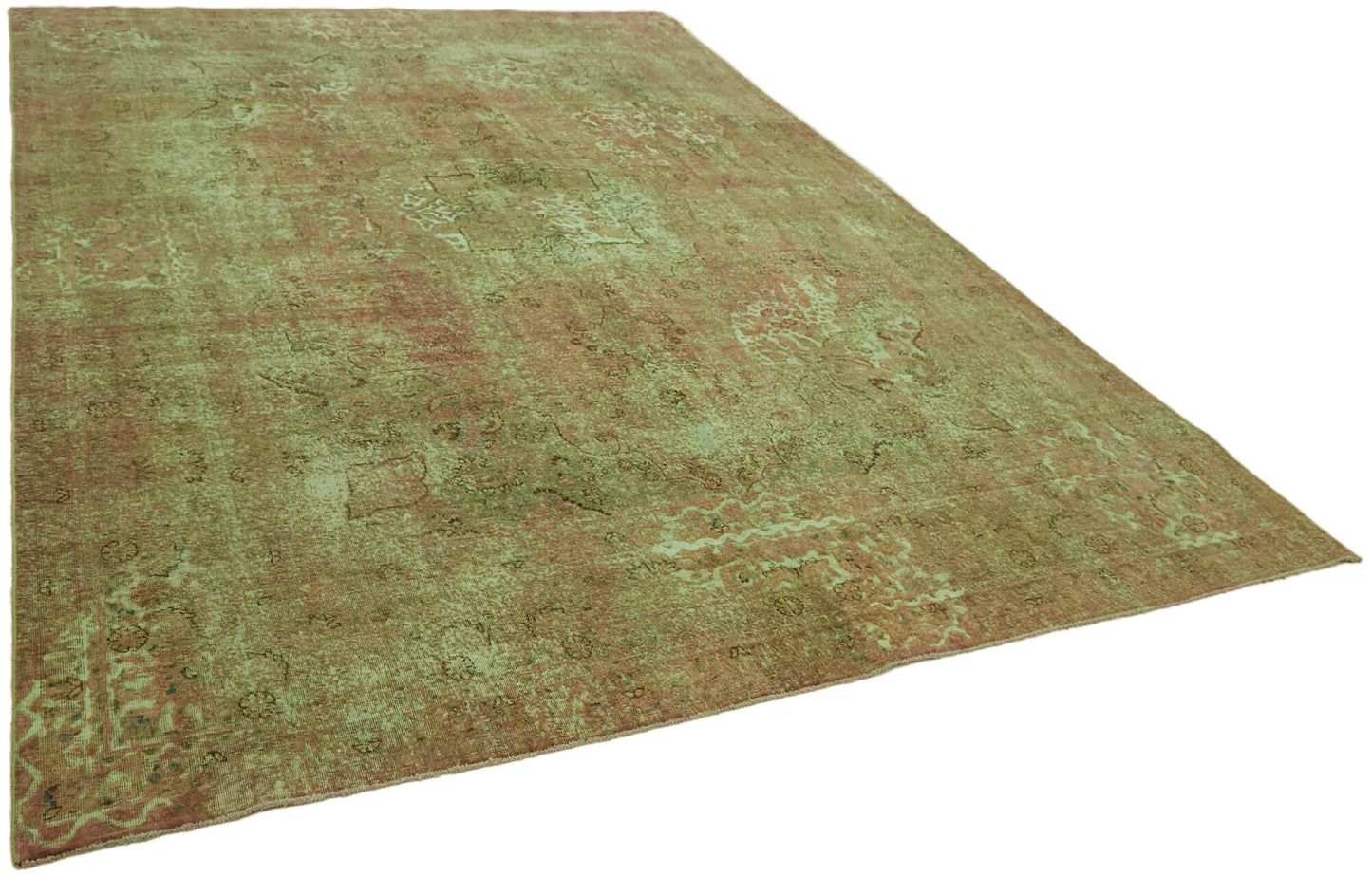 9x13 Green Overdyed Large Area Rug - 44044