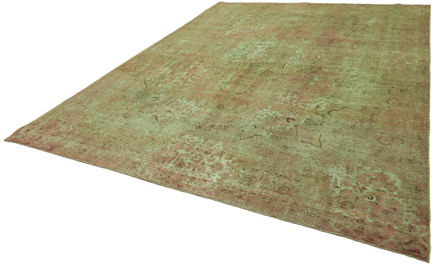 9x13 Green Overdyed Large Area Rug - 44044