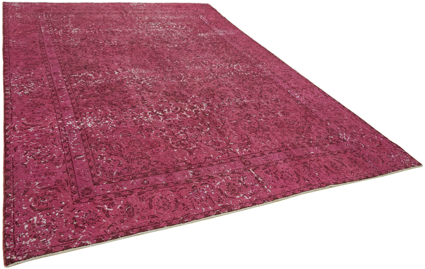 9x12 Fuchsia Overdyed Large Area Rug - 44045