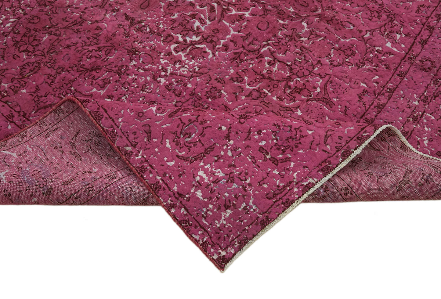 9x12 Fuchsia Overdyed Large Area Rug - 44045