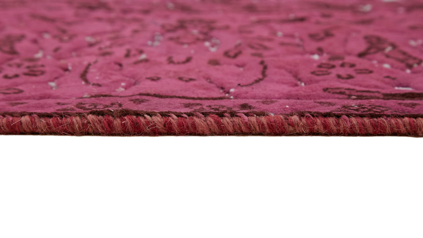 9x12 Fuchsia Overdyed Large Area Rug - 44045