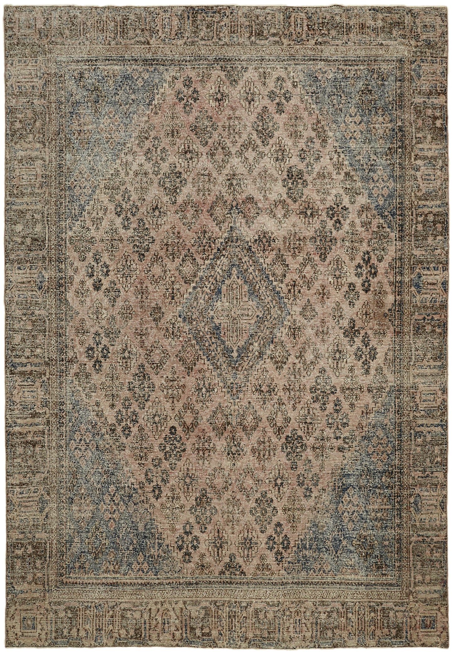 9x12 Beige Vintage Large Area Rug - 44048