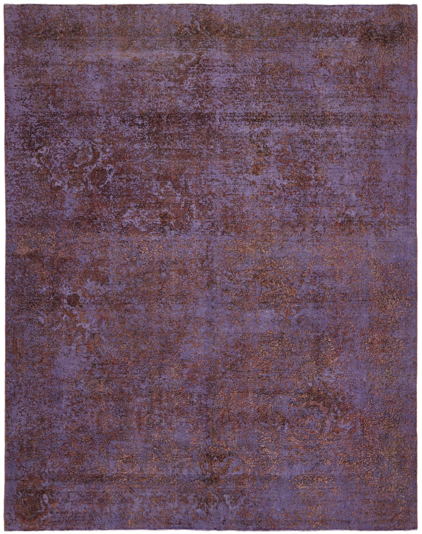 10x12 Purple Overdyed Large Area Rug - 44051