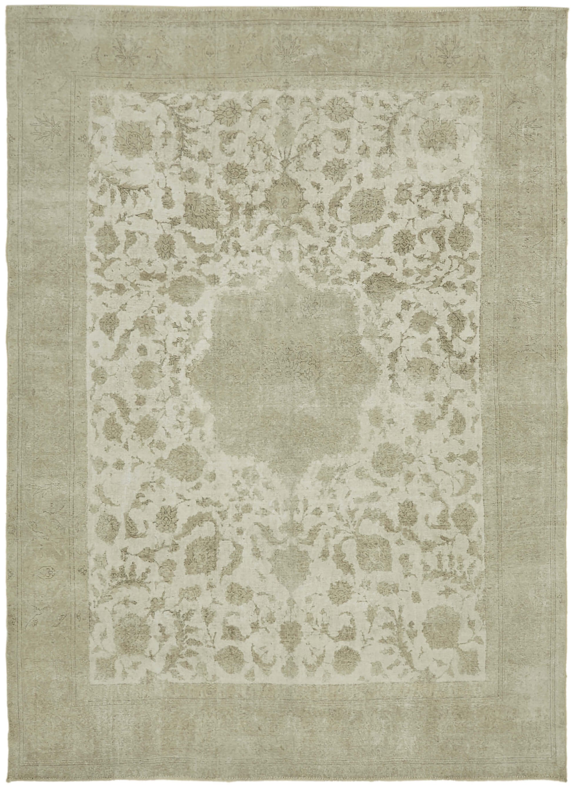 9x12 Beige Vintage Large Area Rug - 44069