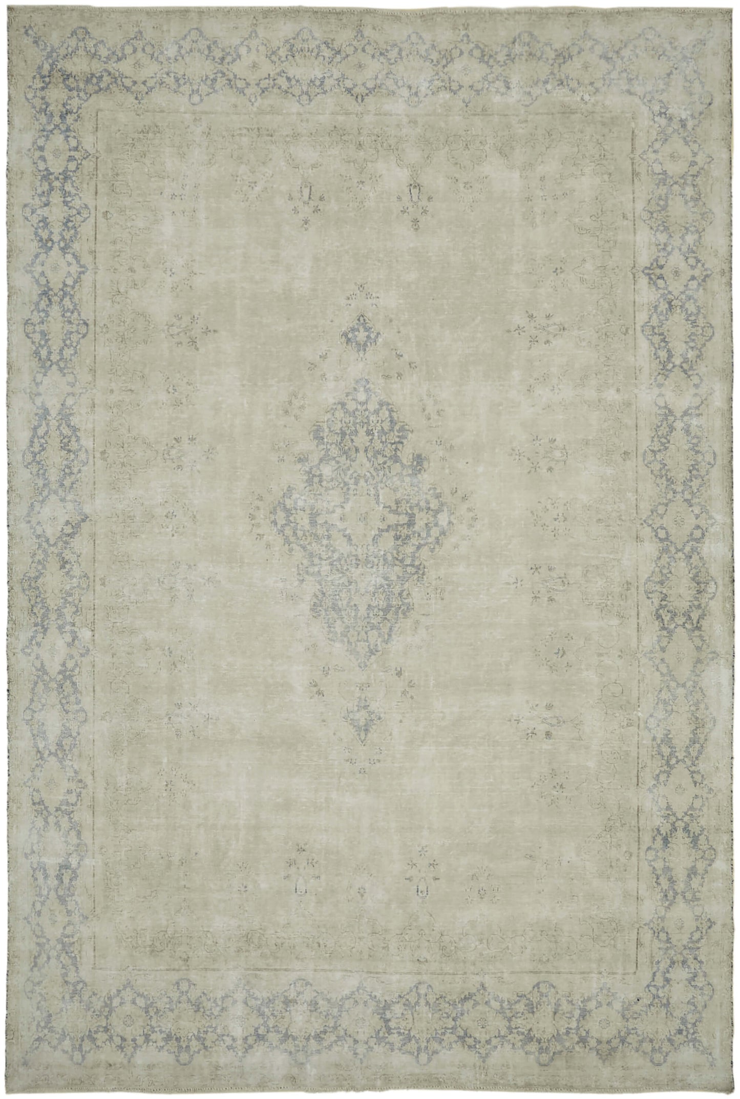 10x14 Beige Vintage Large Area Rug - 44074