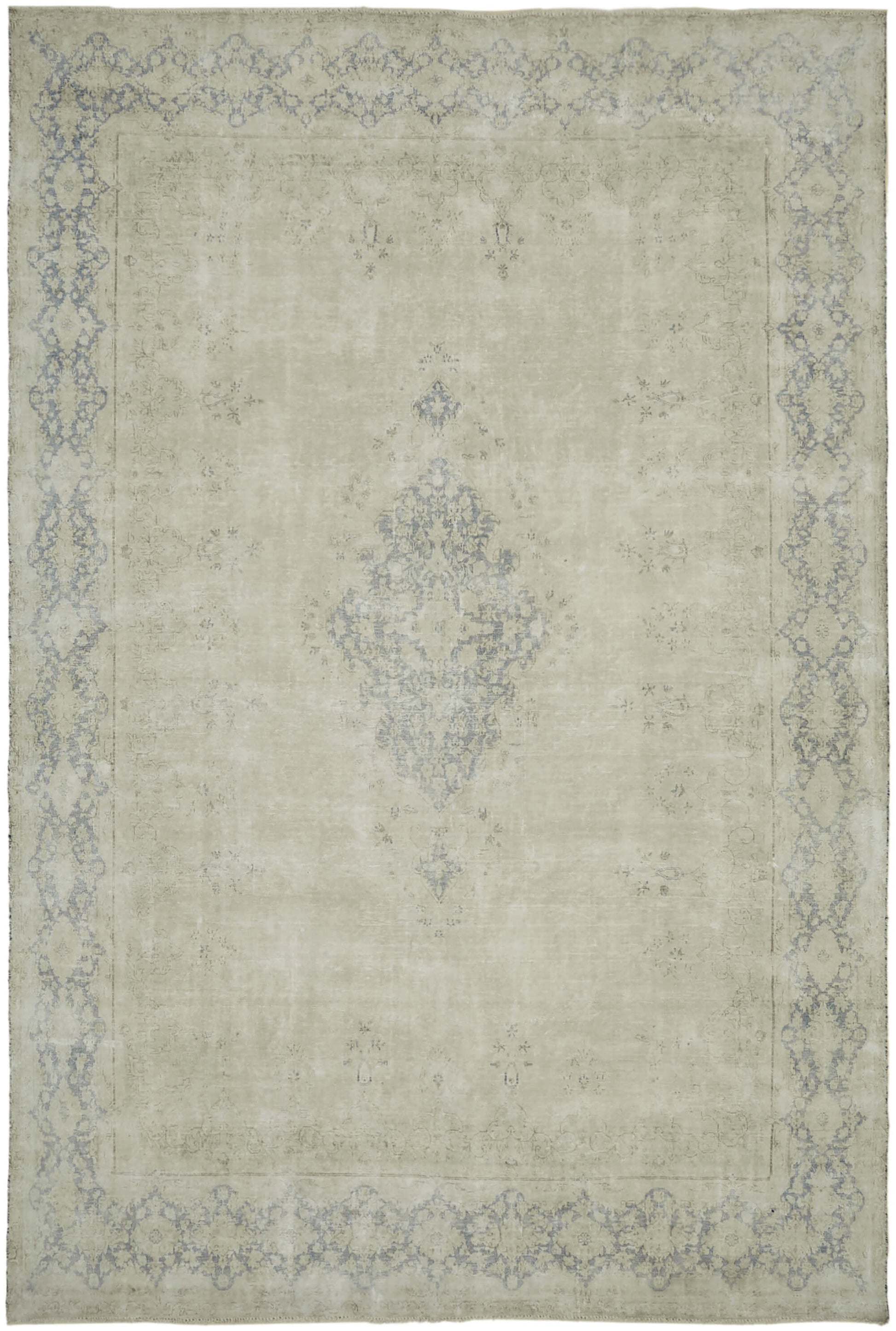 10x14 Beige Vintage Large Area Rug - 44074