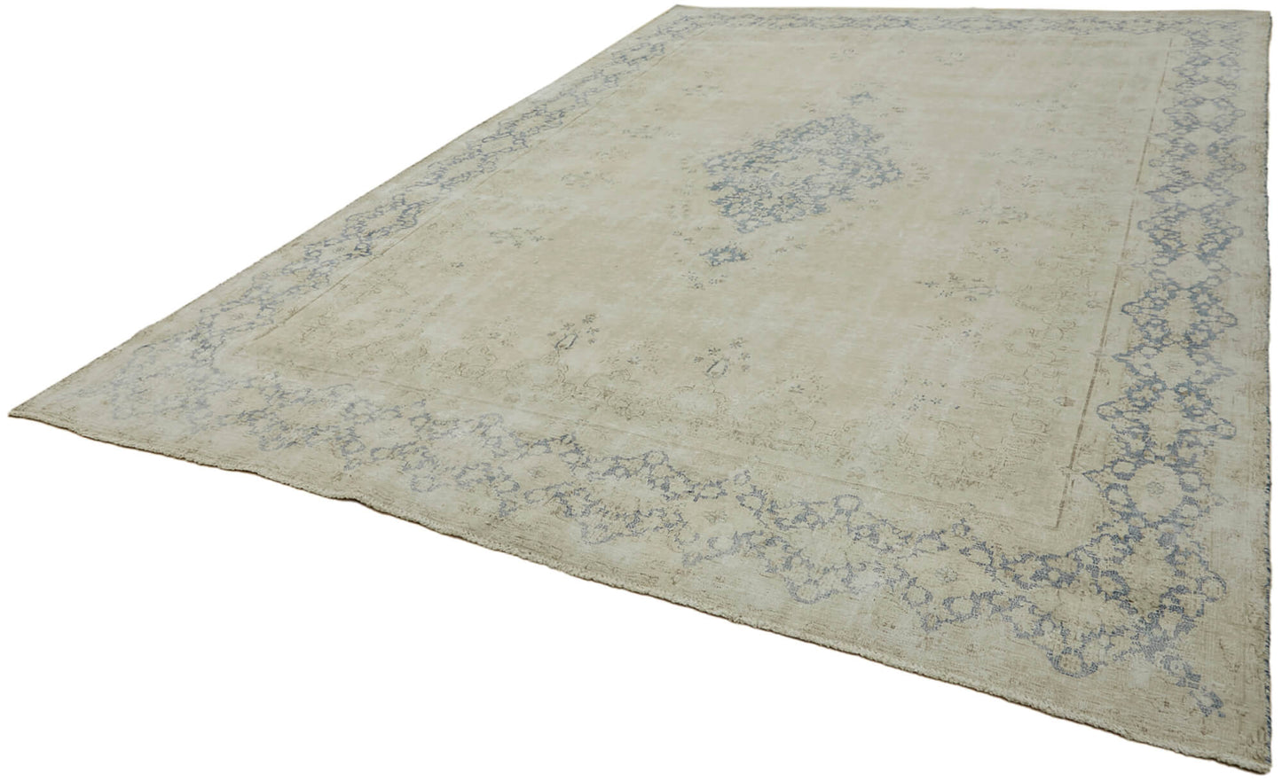 10x14 Beige Vintage Large Area Rug - 44074