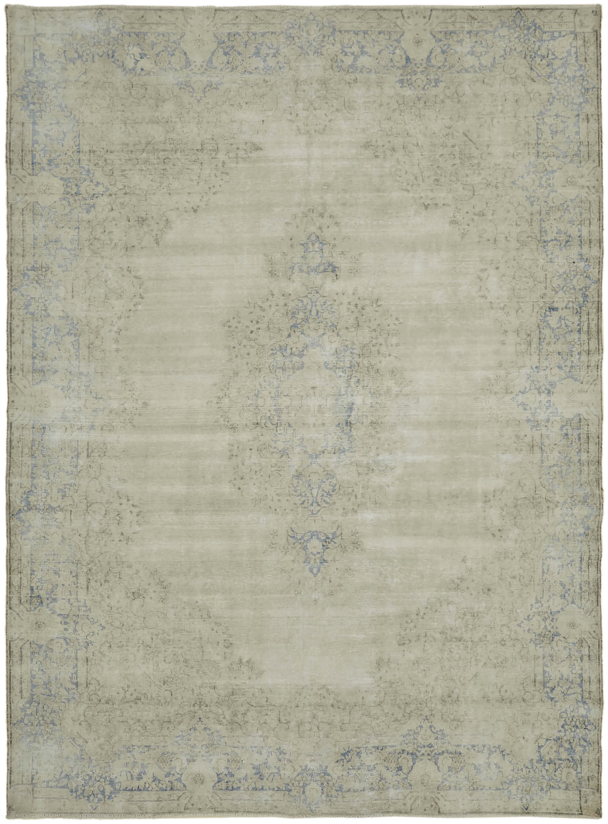 9x13 Beige Vintage Large Area Rug - 44081