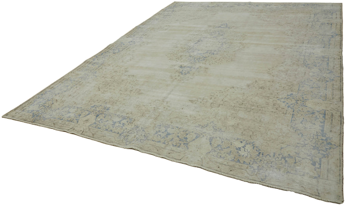 9x13 Beige Vintage Large Area Rug - 44081