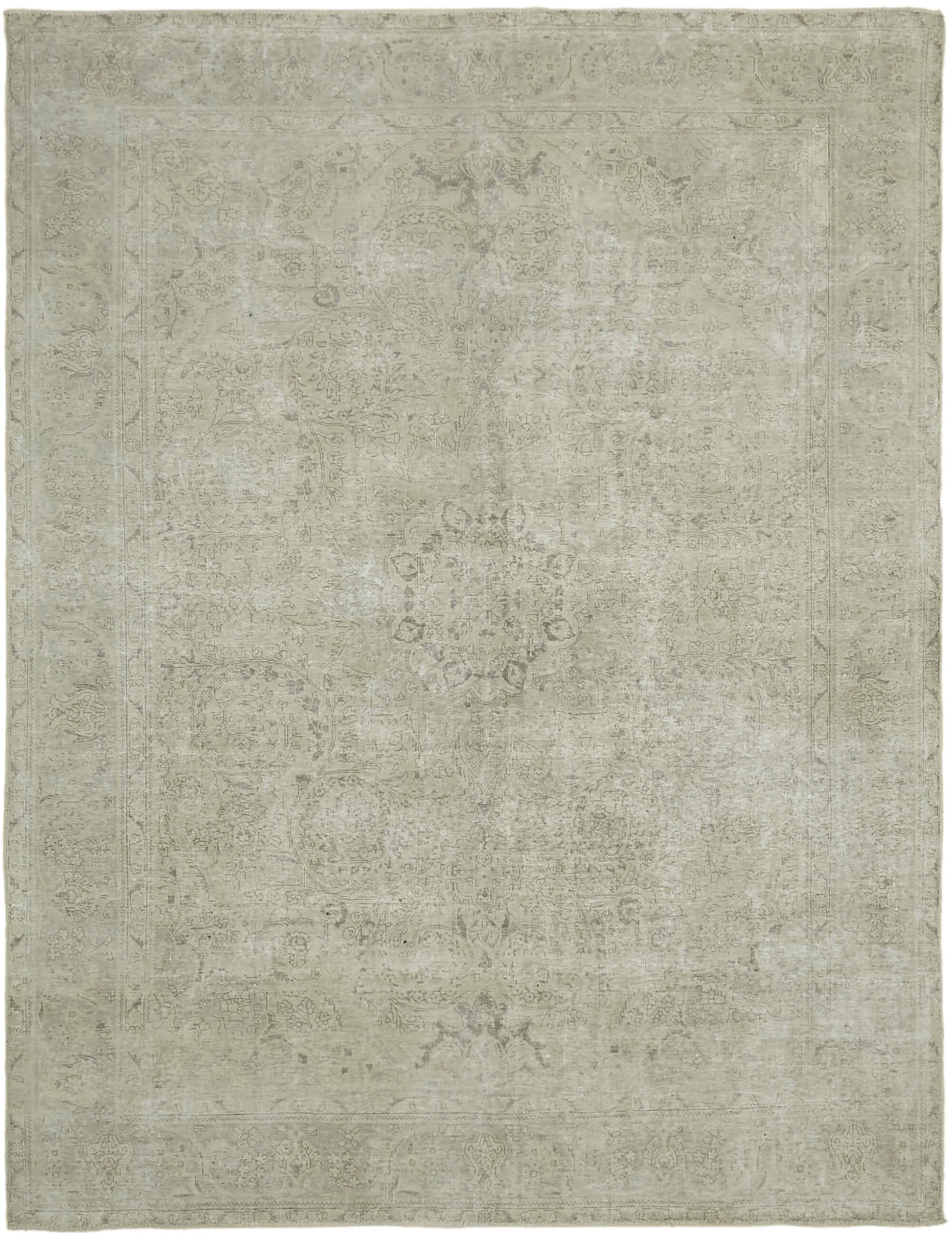 9x12 Beige Vintage Large Area Rug - 44083